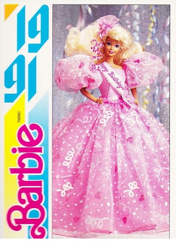 barbie collector cards